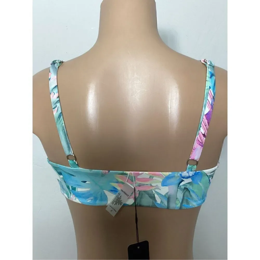 New BEBE tropical floral bikini set. Large. Retails $135